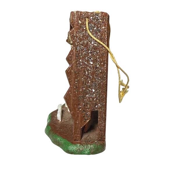 Vintage Shiny Brite Nativity Christmas Ornament Diorama Hong Kong Retro Kitschy - Picture 8 of 13